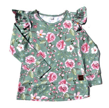 Lataa kuva Galleria-katseluun, Lasten vihertävä frillapaita