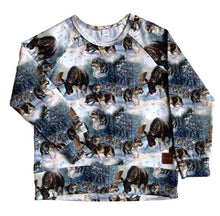 Lataa kuva Galleria-katseluun, Metsäneläimet raglanpaita